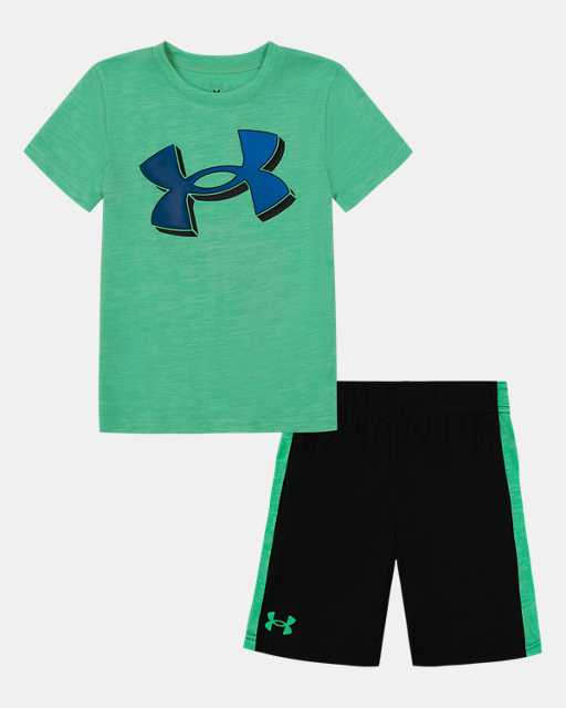 Toddler Boys' UA Logo Side Stripe Shorts Set